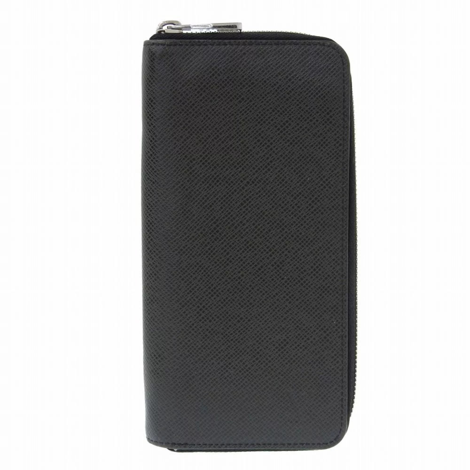 Secondhand Louis Vuitton LOUIS VUITTON Taiga Zippy Wallet Vertical Round Zipper Long Noir M30503 (Good)