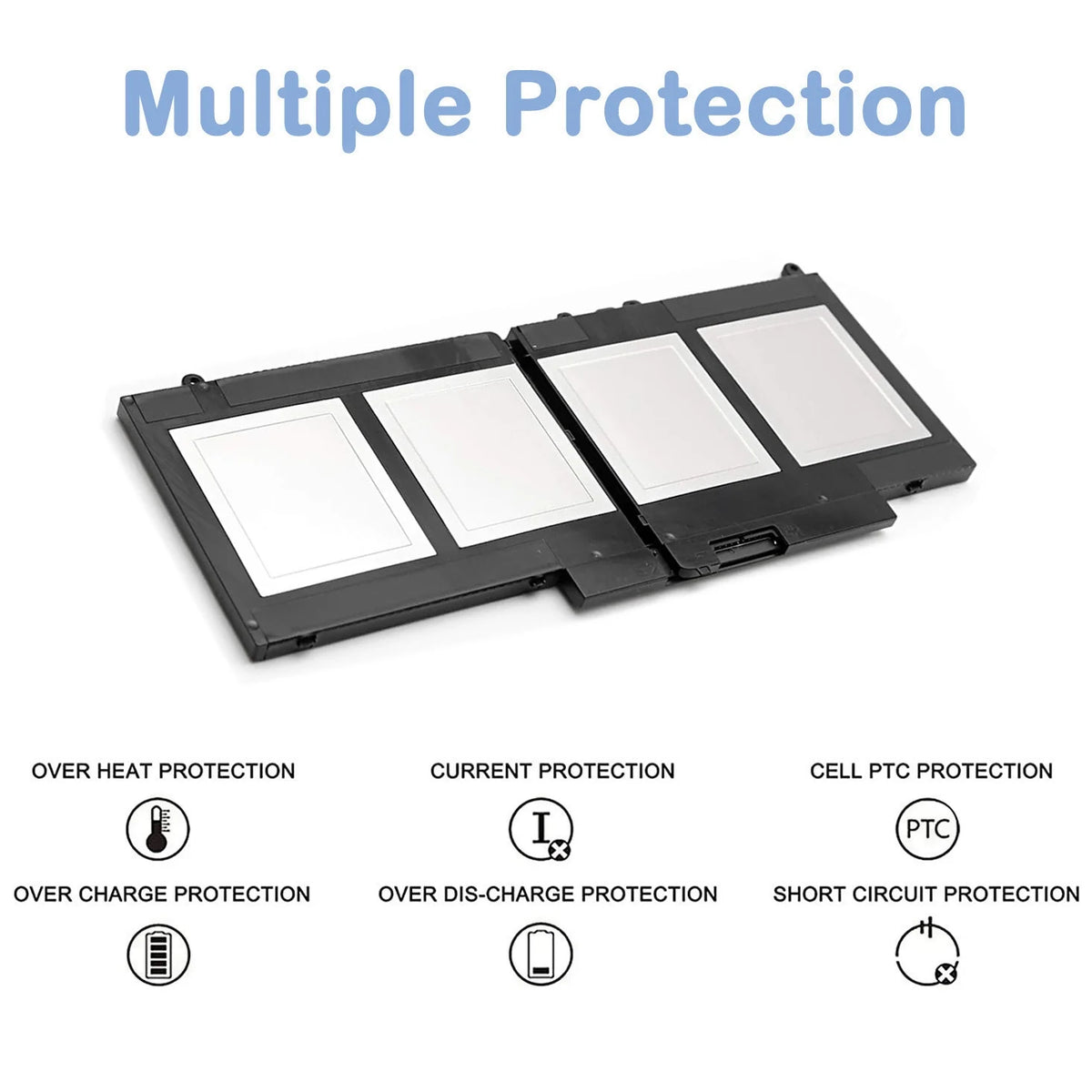 51WH Battery for Dell Latitude E5250 E5450 E5550 3150 3160 3550 5550 5450 5250 Series Laptop Notebook G5M10 08V5GX 8V5GX WYJC2 0WYJC2 R9XM9 TXF9M VMKXM 5XFWC PF59Y 1KY05 451-BBLN 451-BBLL 451-BBLK