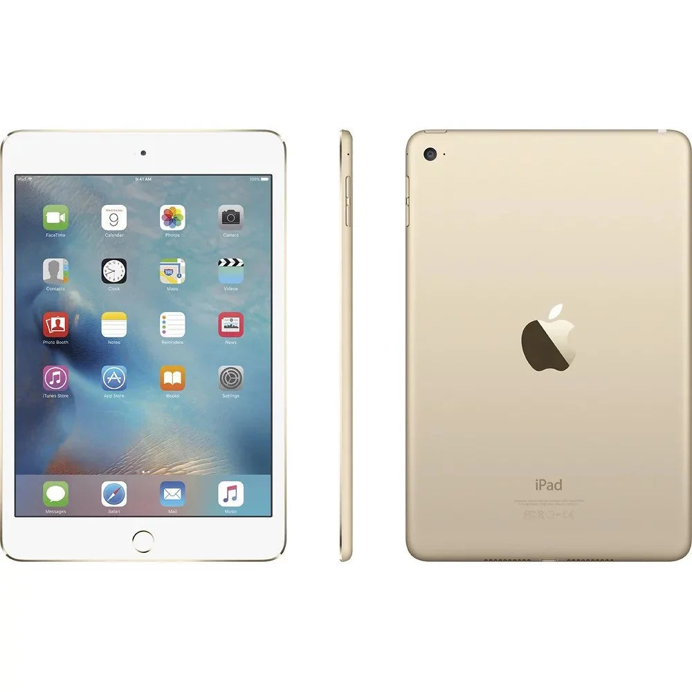 Restored Apple Ipad Mini 4th. Gen - 9.7" Apple A8 Dual-Core 2GB RAM 32GB Storage - Wifi+Cellular Previously Owned
