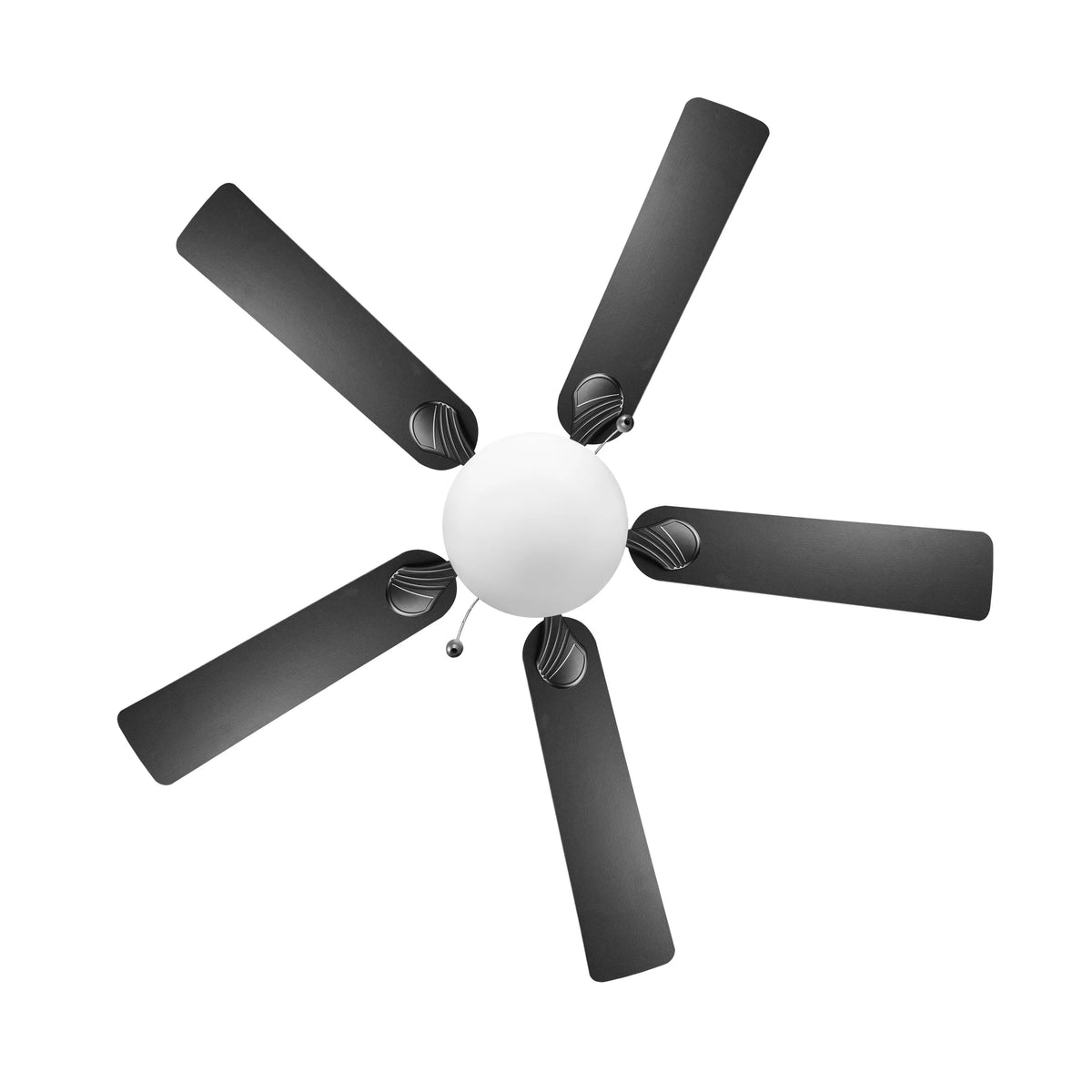 Mainstays 52" Indoor/Outdoor Black 5 Blade Reverse Airflow Ceiling Fan with 1 LED Light Bulb