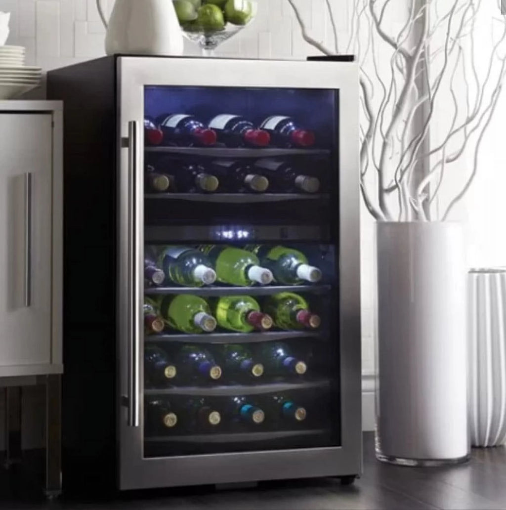 Danby Dwc040a3 20" Wide 38 Bottle Capacity Free Standing Wine Cooler - Corrosion-free Metal