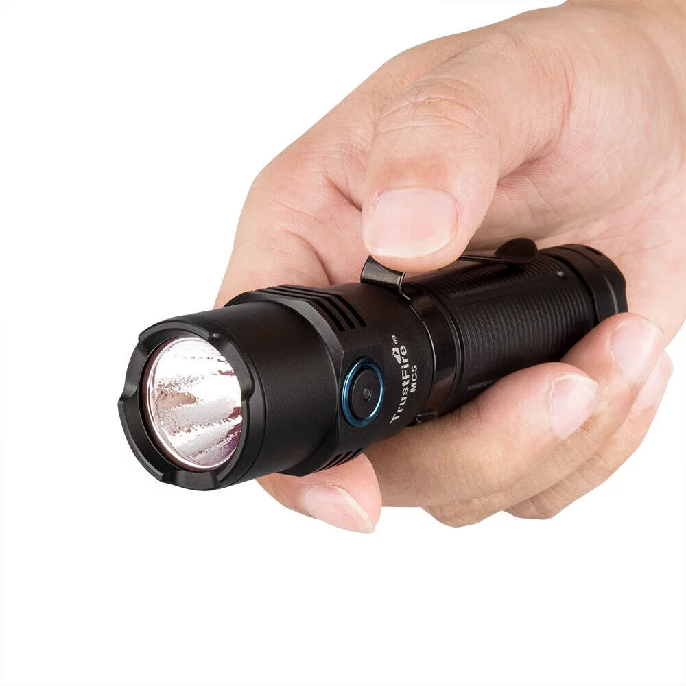 TrustFire MC5 Magnetic Rechargeable Pocket EDC Tactical Flashlight IPX8 5 Models Light 3300 lumens