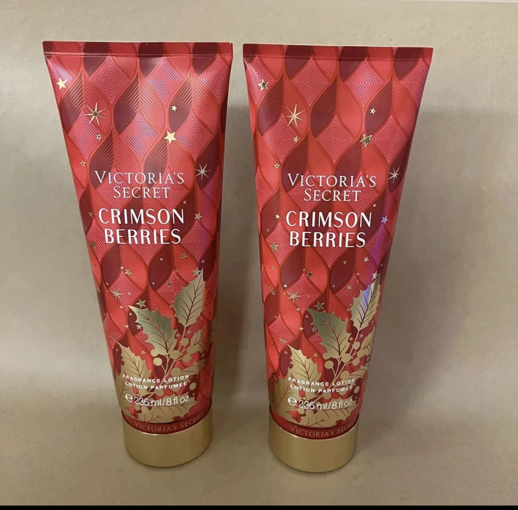 Victoria's Secret Crimson Berries Body Lotion 2 Pack 8 fl oz each