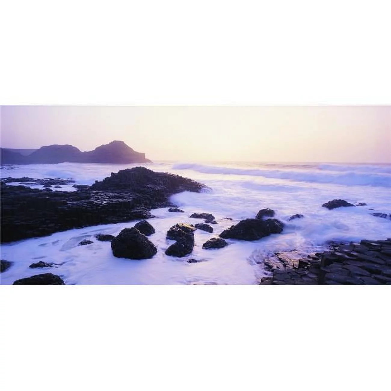 Giants Causeway Co Antrim Ireland - Area Designated A Unesco World Heritage Site with Basalt Columns Poster Print by The Irish Image Collection - 29 x 13