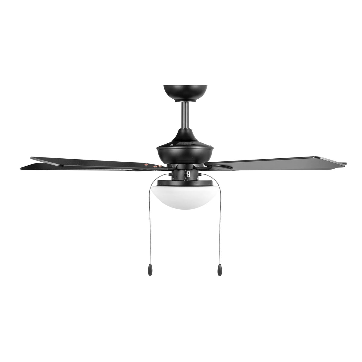 Mainstays 52" Indoor/Outdoor Black 5 Blade Reverse Airflow Ceiling Fan with 1 LED Light Bulb