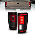 ANZO 21-23 Ford F-150 LED Taillights Seq. Signal w/BLIS Cover - Black Smoke Fits select: 2022 FORD F150, 2021 FORD F150 SUPER CAB