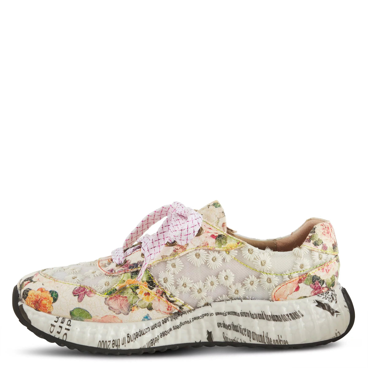 Spring Step L'Artiste Female Daisymae Fashion Sneaker Beige Multi EU 43 / US 11.5-12