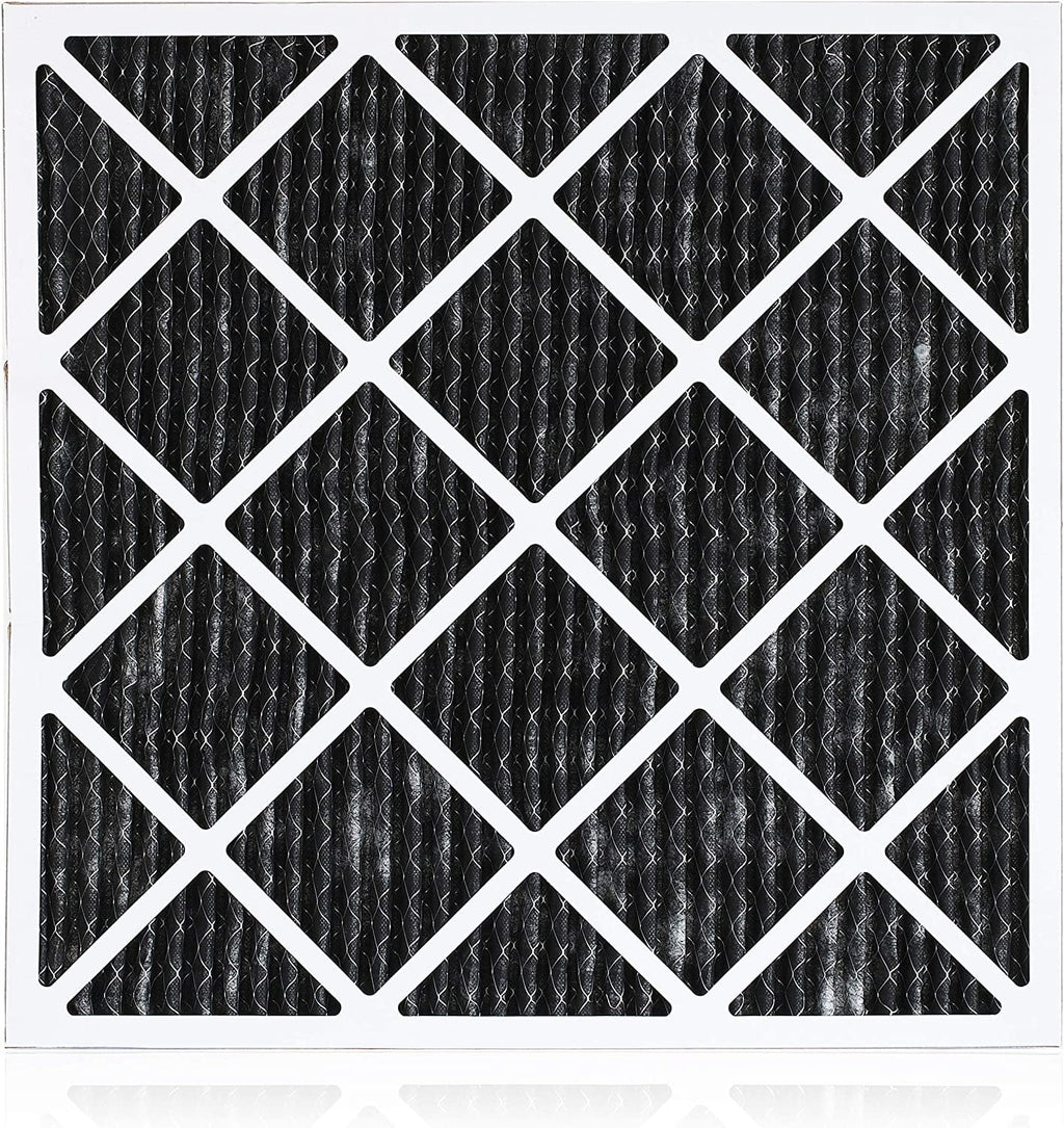 Filterbuy 20x22x1 MERV 8 Odor Eliminator Pleated HVAC AC Furnace Air Filters with Activated Carbon (12-Pack)