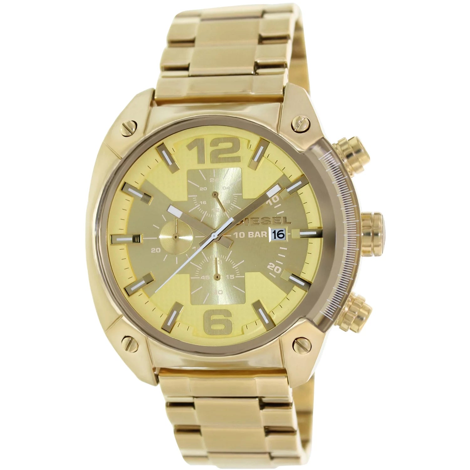 Diesel Men's Overflow DZ4299 Gold Corrosion-free-Alloy Quartz Watch