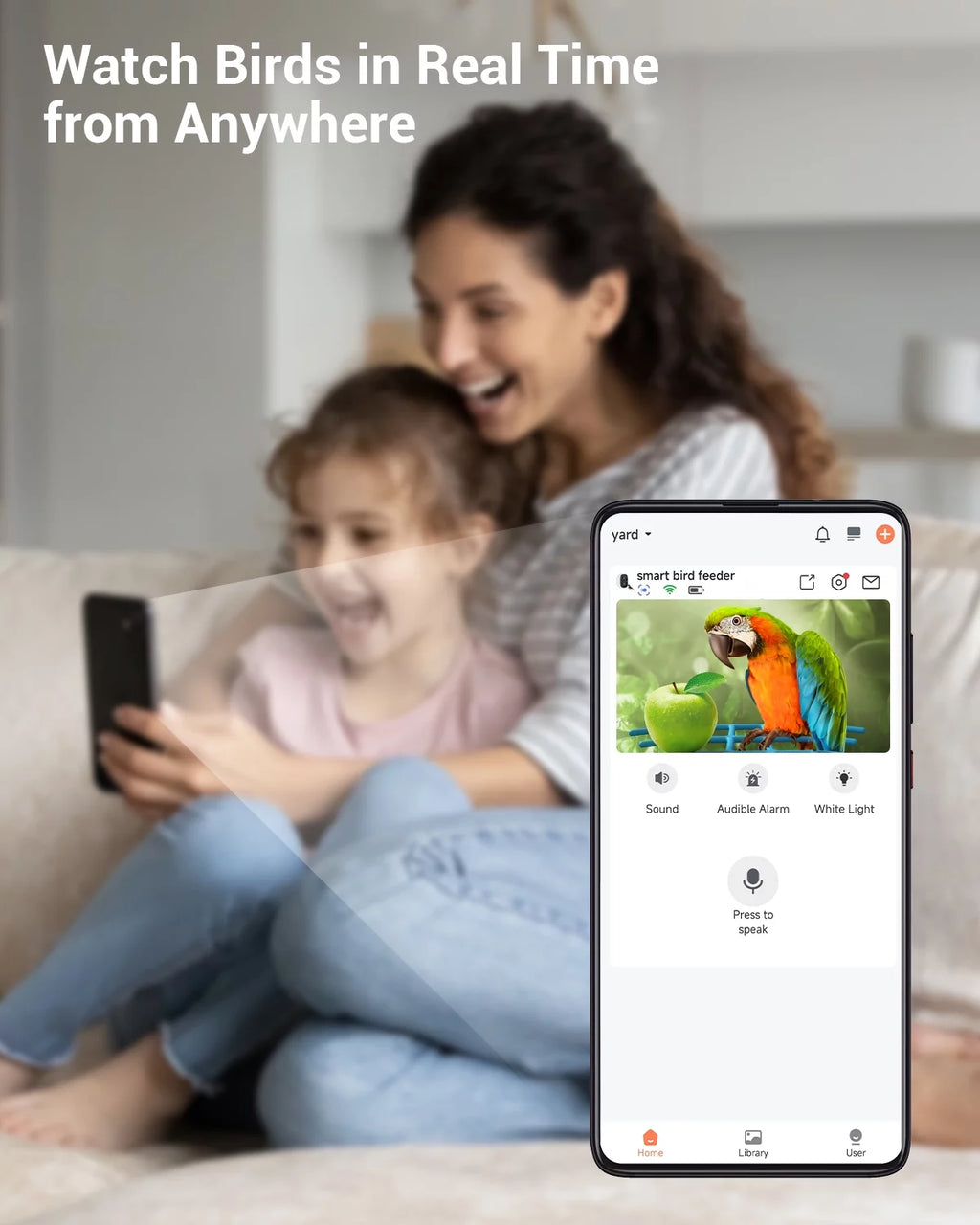 TMEZON Smart Bird Feeder with Camera, Bird Feeder House with 1080P Battery Security Camera Solar Powered Auto Capture Bird Videos Wireless Outdoor