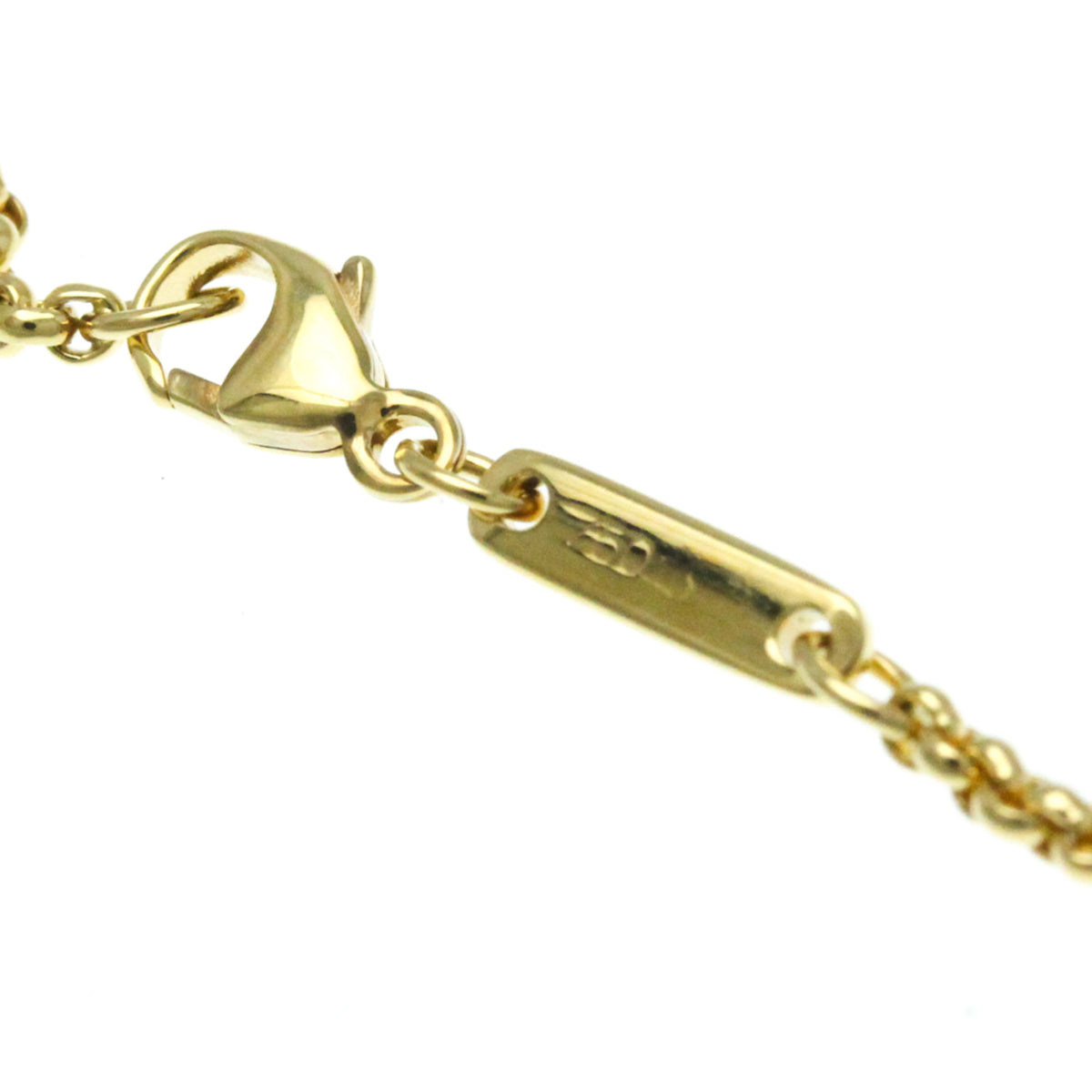 Previously Owned Chopard Happy Diamonds Square Necklace 79/3210 Yellow Gold (18K) Diamond Men,Women Fashion Pendant Necklace (Gold) (Good)