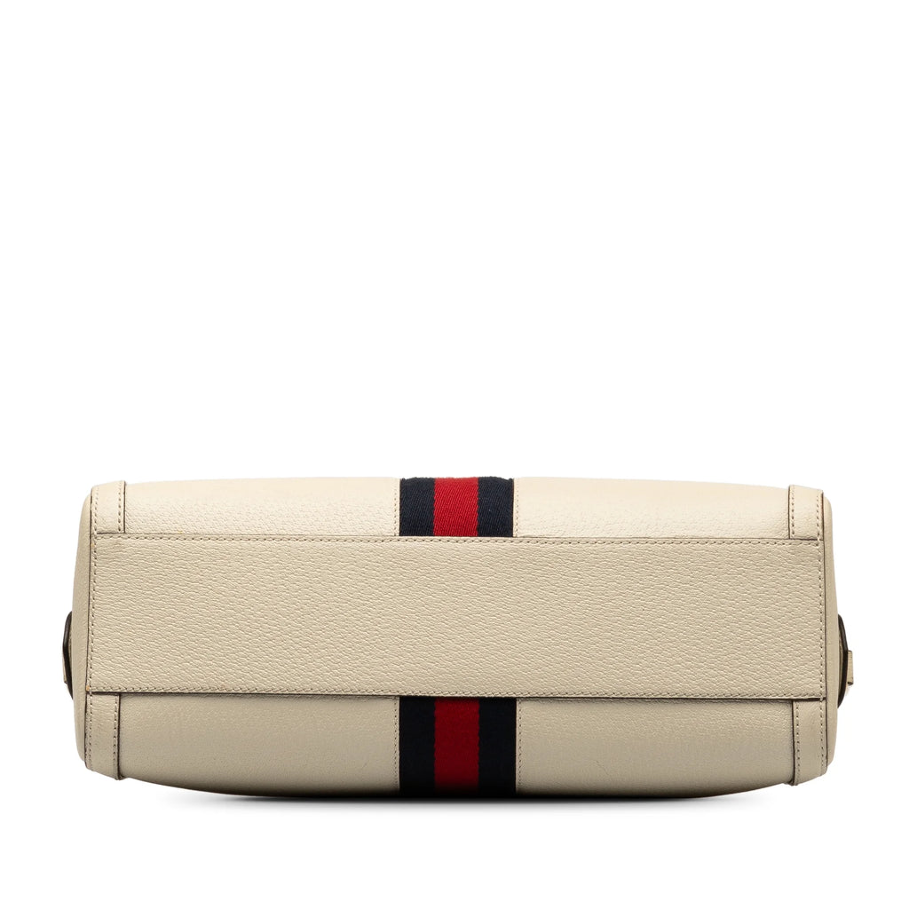 Secondhand Authenticated Gucci Ophidia Satchel Calf Leather White Unisex (Good)