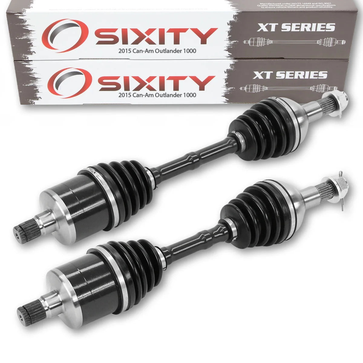 2 pc Sixity XT Rear Left Right Axle compatible with Can-Am Outlander 1000 2015 - EFI 4X4