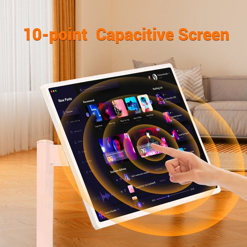 JYXOIHUB 22 inch StandbyMe 1080p Portable Touch Screen Televisions, Wireless TV on Wheels