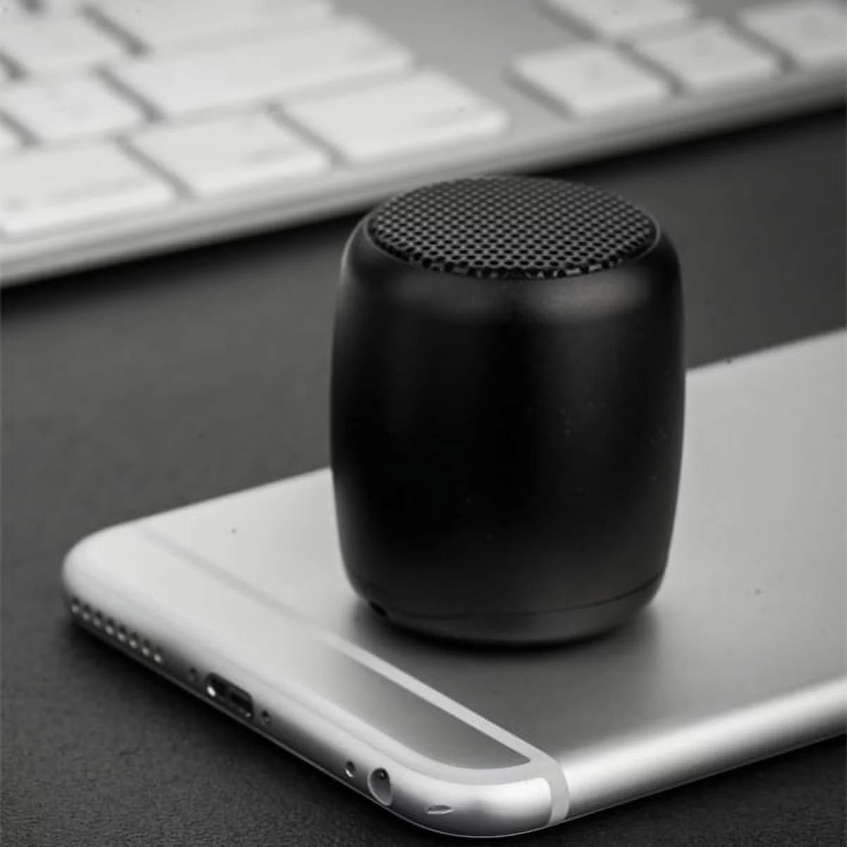 Mini Wireless Speaker For Verve Connect, ZMax 11 - Remote Shutter with Mic Audio Multimedia Rechargeable Black for Consumer Cellular Verve Connect, ZMax 11
