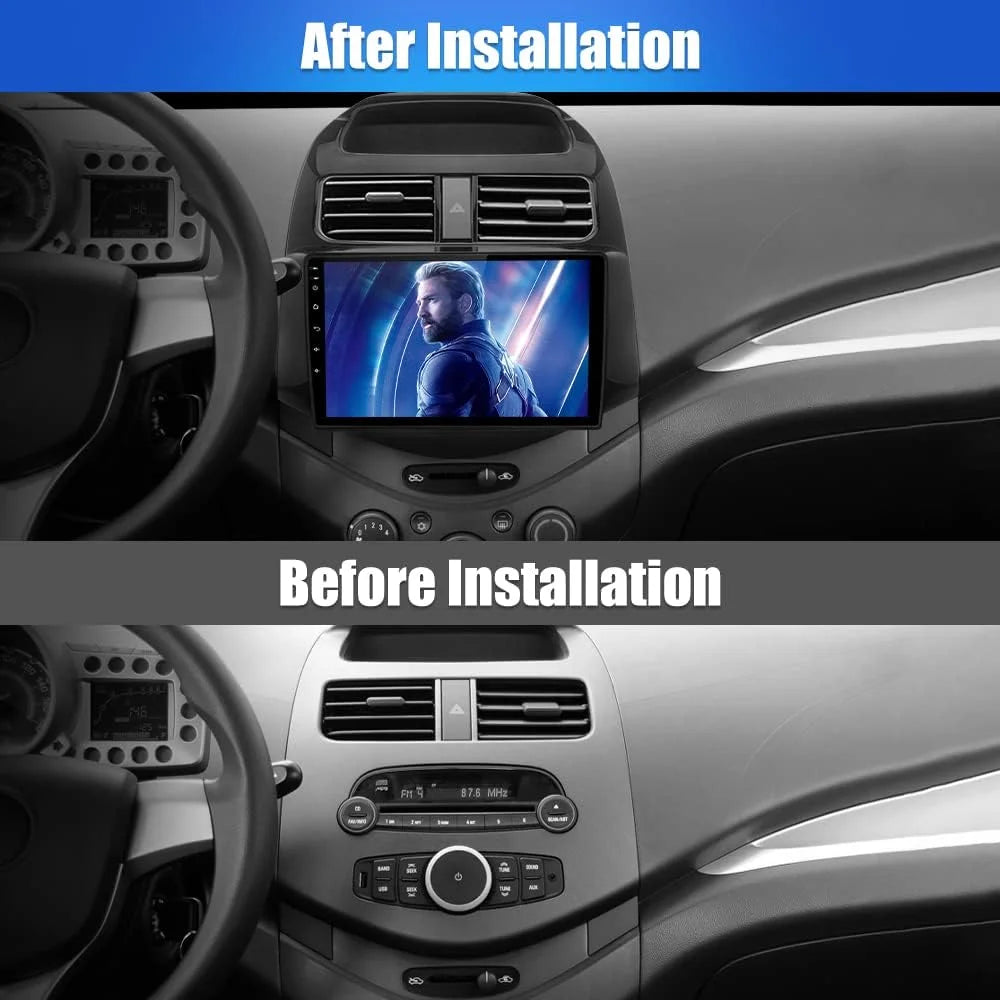 2G+32G 9 inch Car Radio Stereo for Chevy Spark 2013 2014 2015 with Wireless Android Auto Apple carplay