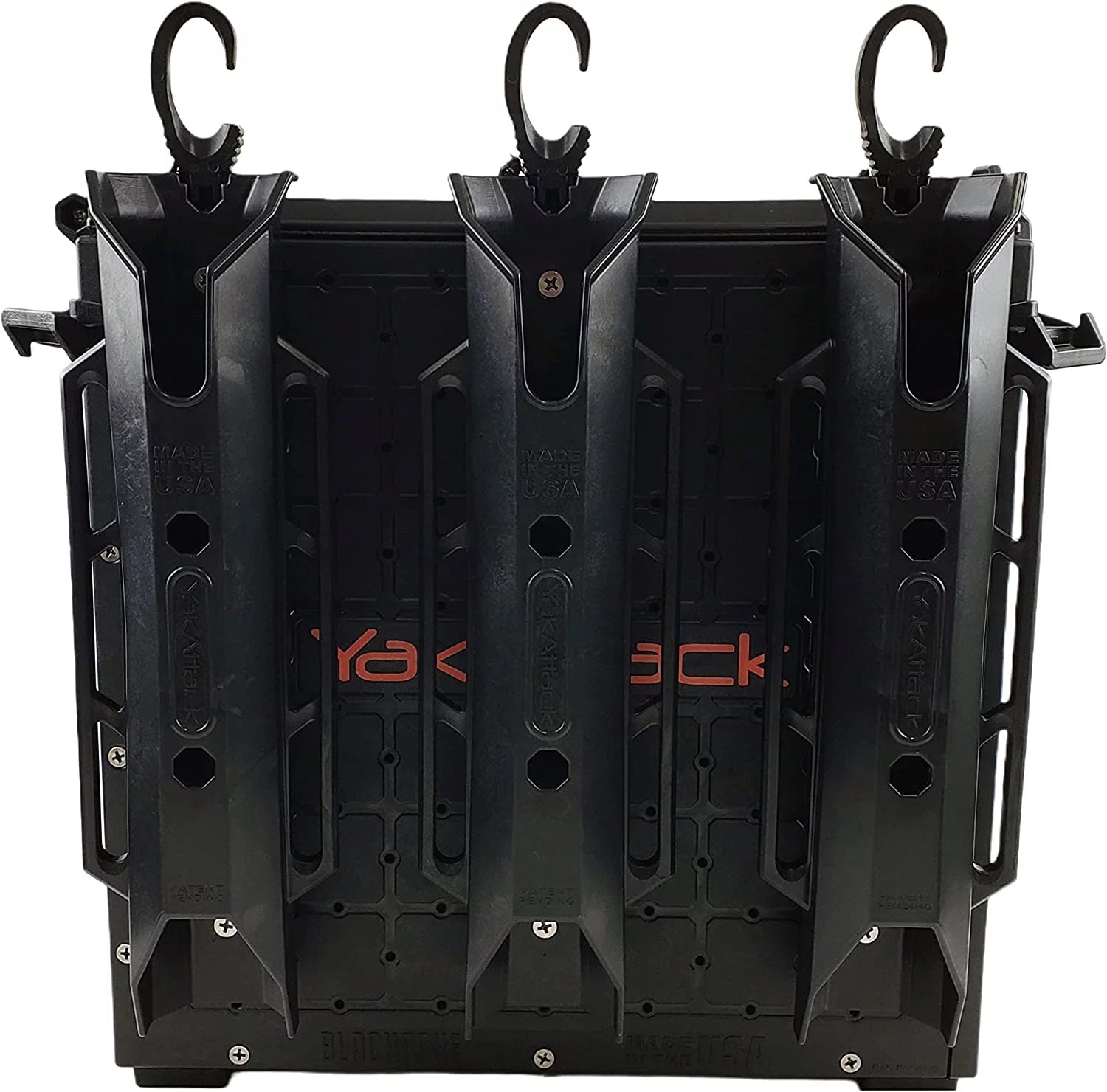 YakAttack BlackPro Kayak Crate 13"x13" Black Lid & 3 Hooks - BLP-PRO-13X13