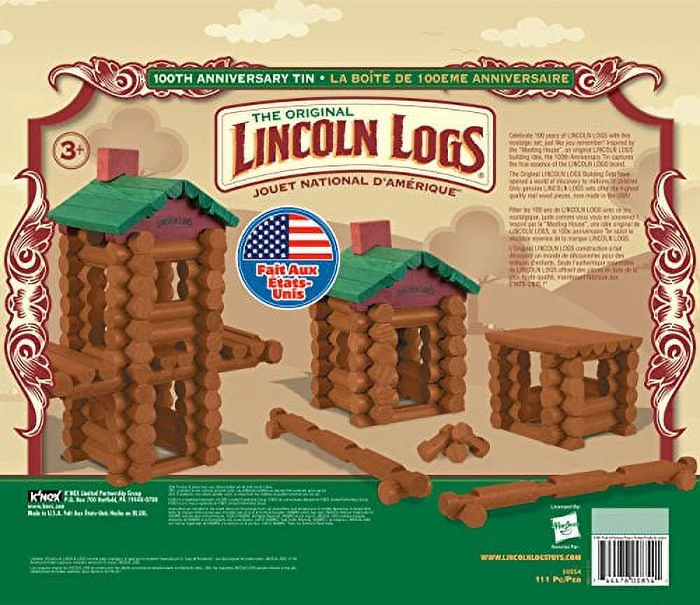 Lincoln Logs 100th Anniversary Tin