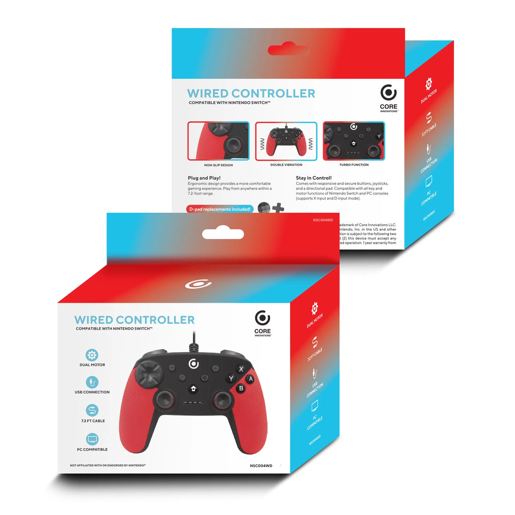 Mario Kart 8 Deluxe Nintendo Switch with Core Innovations Controller