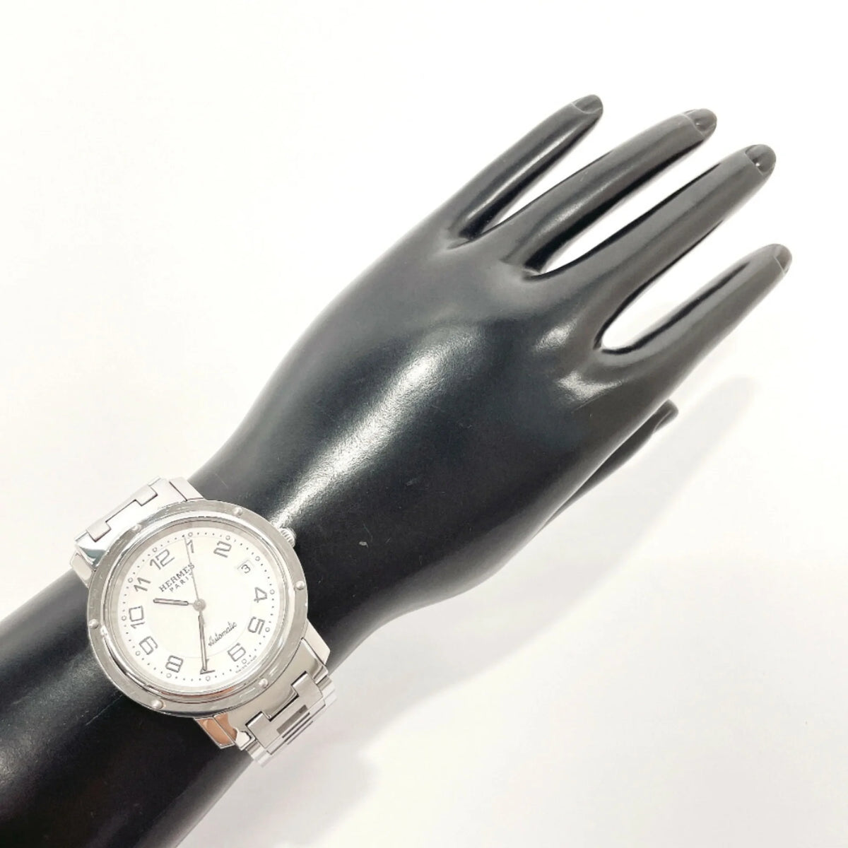 Secondhand Hermes Clipper Watch Rust-resistant Alloy HERMES CL1.810 Men's Silver (Good)
