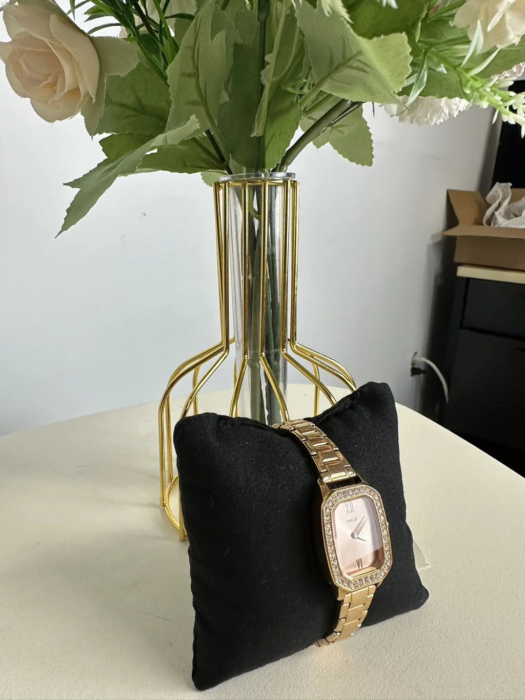 Fossil BQ3670 Rilynn Two-Hand Rose Gold-Tone Corrosion-free Alloy Watch