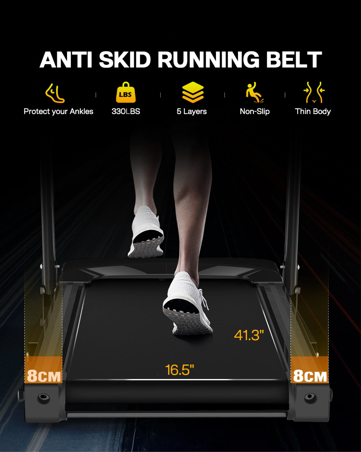 Relife Max 3.5HP Treadmills for Home Use, Walking Treadmill with Incline, Bluetooth Enabled, 330 lbs User Capacity