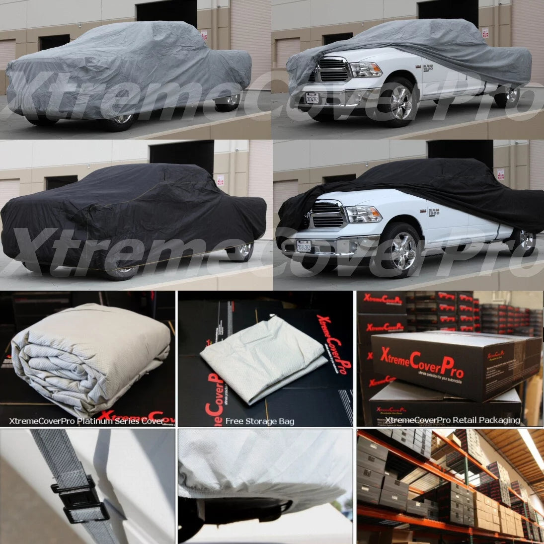 Truck cover fits 2013 2014 2015 2016 2017 2018 2019 GMC Sierra 1500 Reg Cab 8ft Box XCP XtremeCoverPro Pro Series Black
