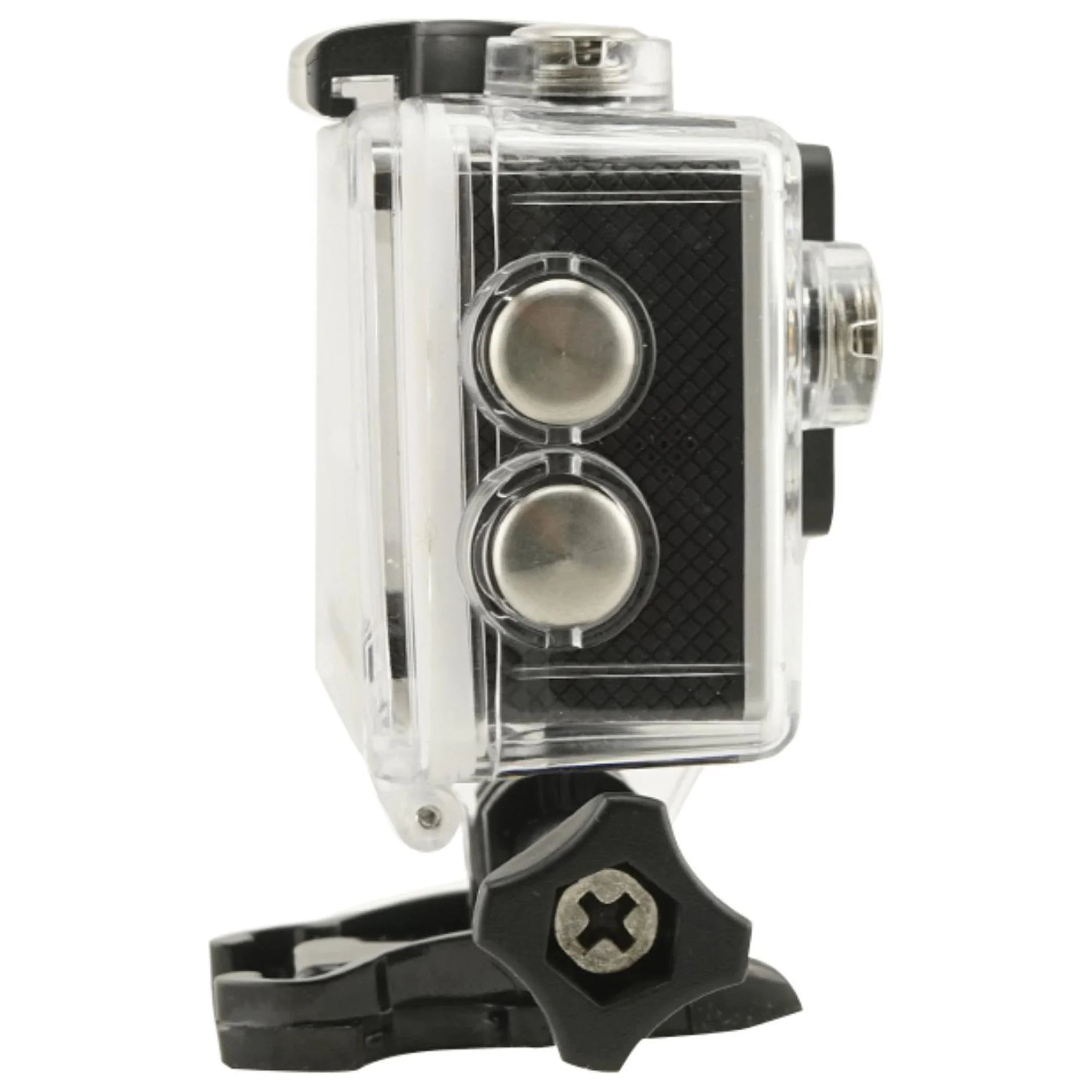 Capture Every Adventure with Our Waterproof WiFi Action Camera - 1080P Video, Clear Sound Recording, and Durable Silver Case