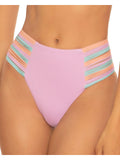 Isabella Rose Womens Lucca Strappy High Waist Swim Bottom Separates