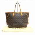Used Louis Vuitton Neverfull GM Monogram M40157 Brown Canvas (Fair)