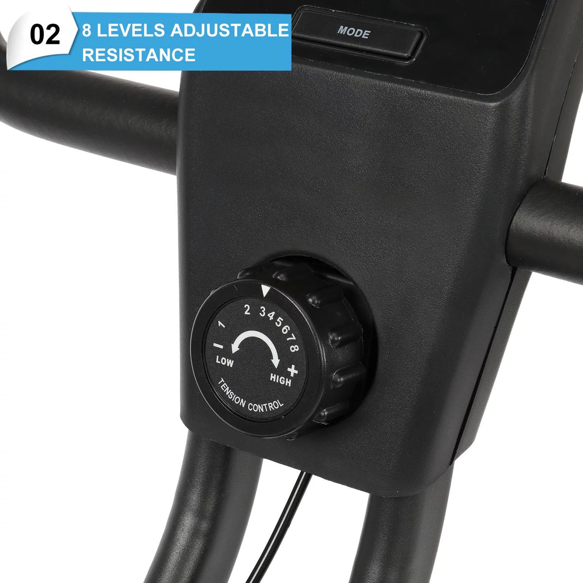 SalonMore Folding Upright Bike, for Indoor Home Cycling Trainer