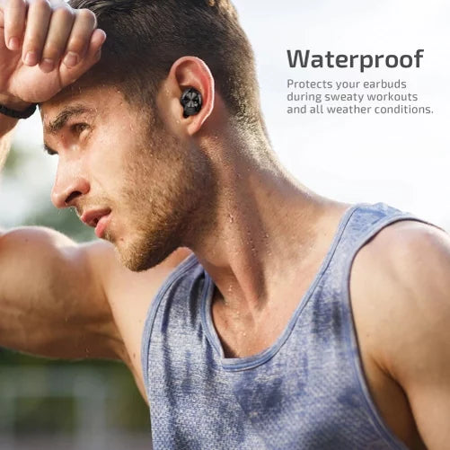 Wireless Earphones TWS Headphones True Stereo Earbuds w Mic Charging Case Z5A for Motorola Moto E (2020), One 5G, Razr (2020) (2019), Edge (2021) - NABI DreamTab HD8, XD 10.1" - Nokia 3.1, 7.1