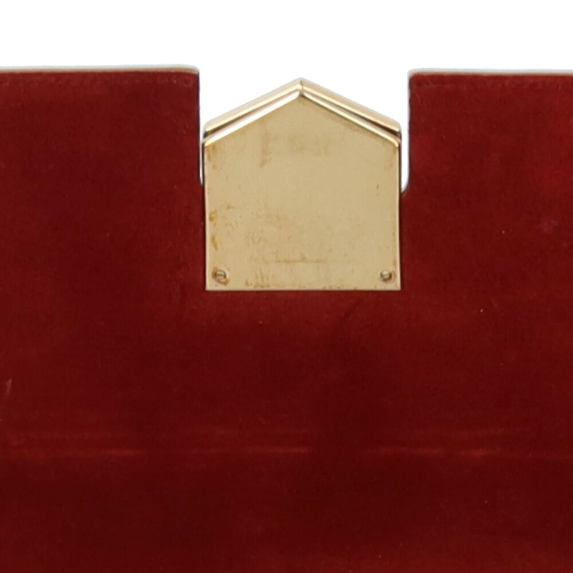 Used Jimmy Choo Chain Shoulder Bag Leather Gold Female (Fair)