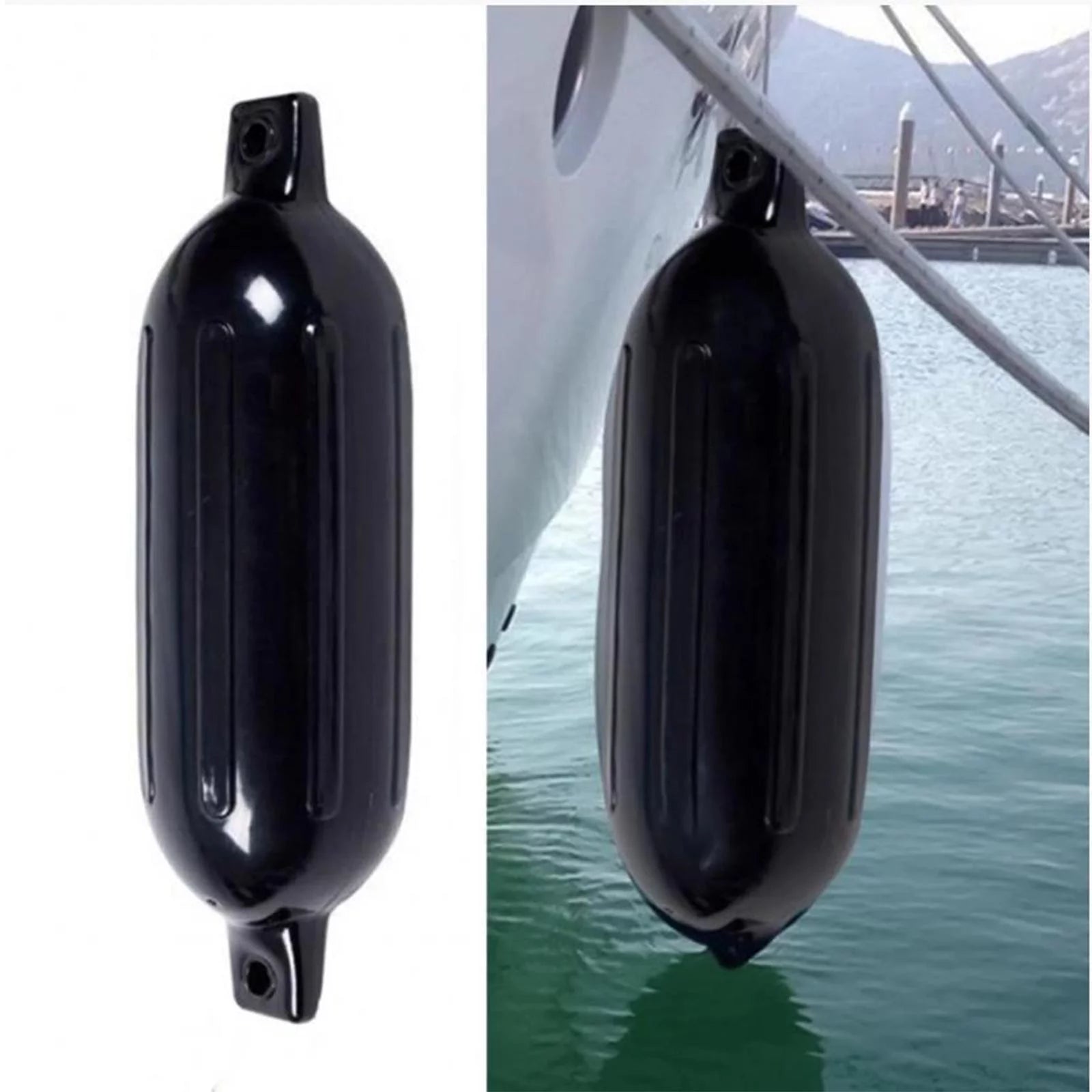Boat for Docking Protection Ribbed Bumper Boat Anchor Accessories for Pontoon Small Sailboat Small Boat Bass Boat 14cmx50cm