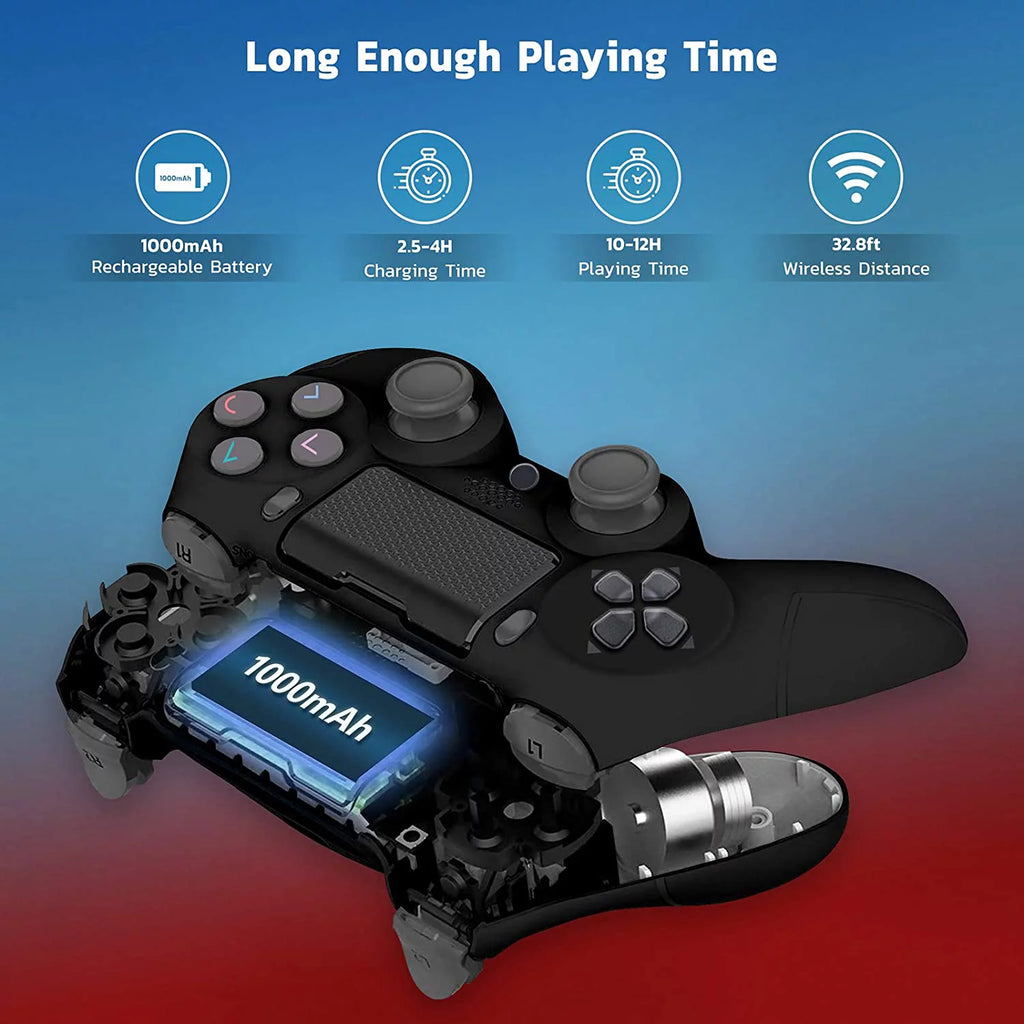PRO Wireless GamePad Compatible with Samsung Galaxy S20 Controller Plus 1,000 Battery/Built-In Speaker/Gyro/Remote BlueTooth Slim (Black)
