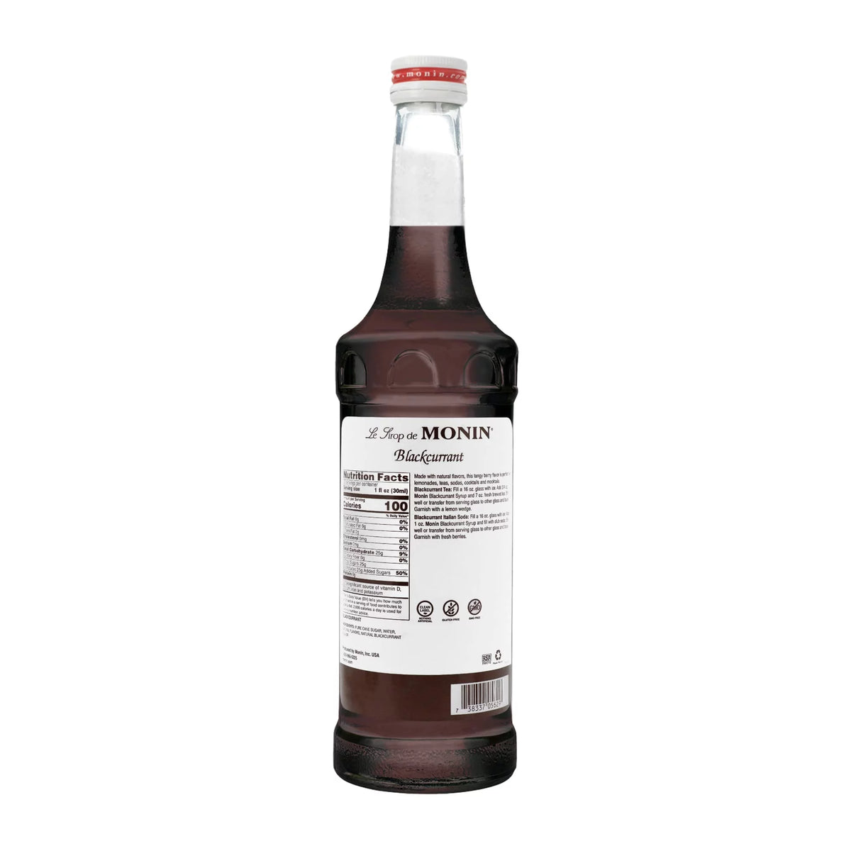 Monin Premium Gourmet Blackcurrant Syrup 750Ml Bottle (Black Currant)