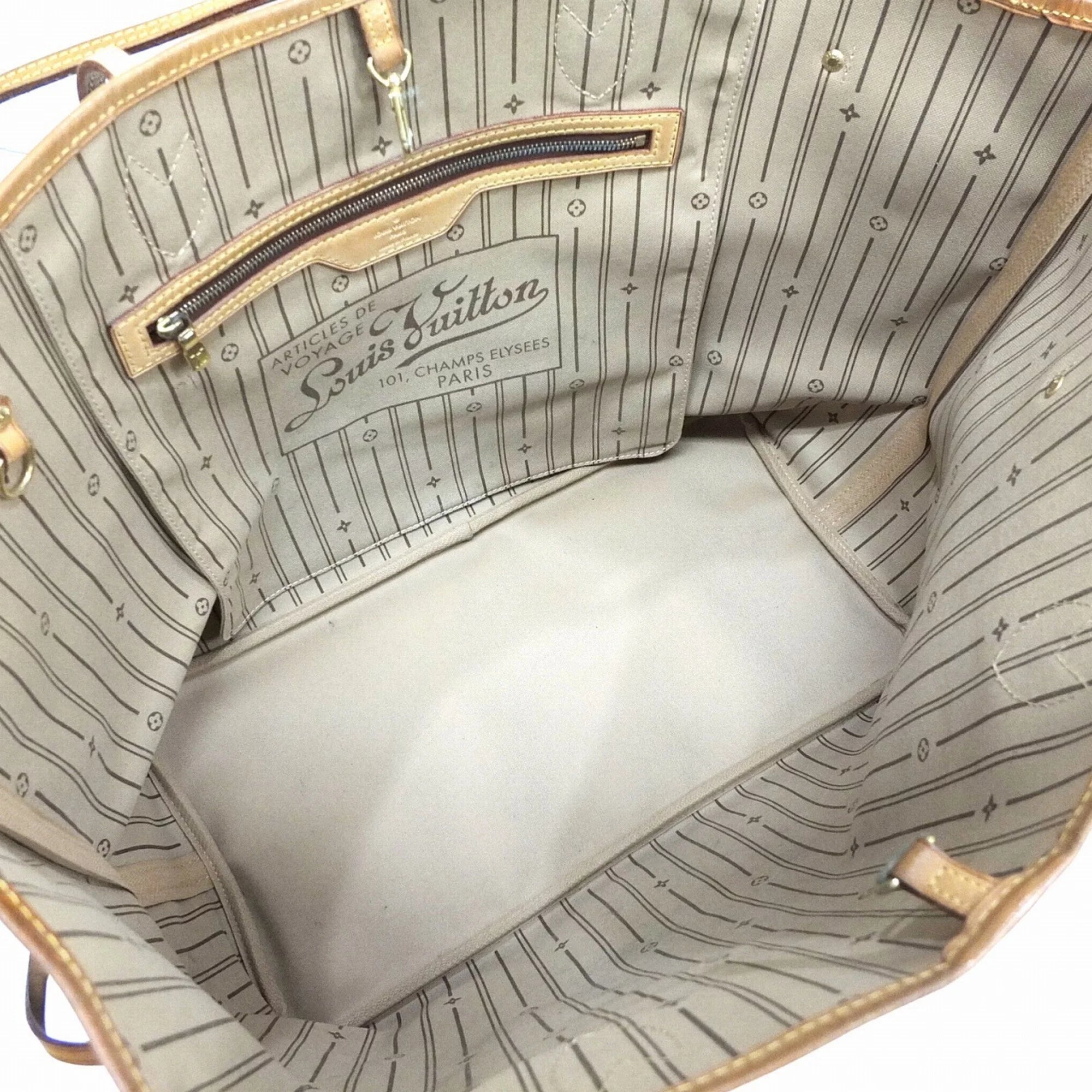 Used Louis Vuitton Neverfull GM Monogram M40157 Brown Canvas (Fair)